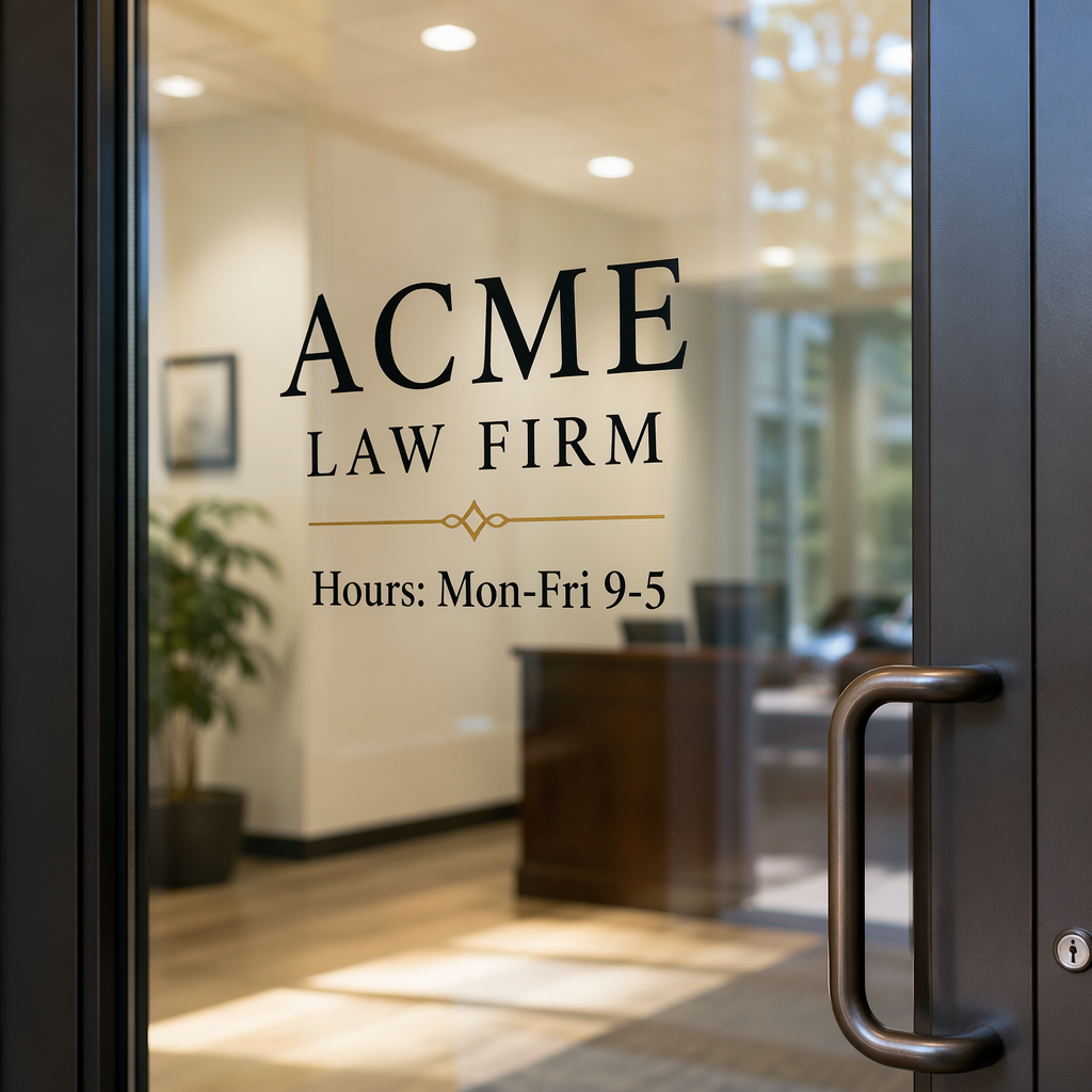 Clear Adhesive Vinyl — custom printed