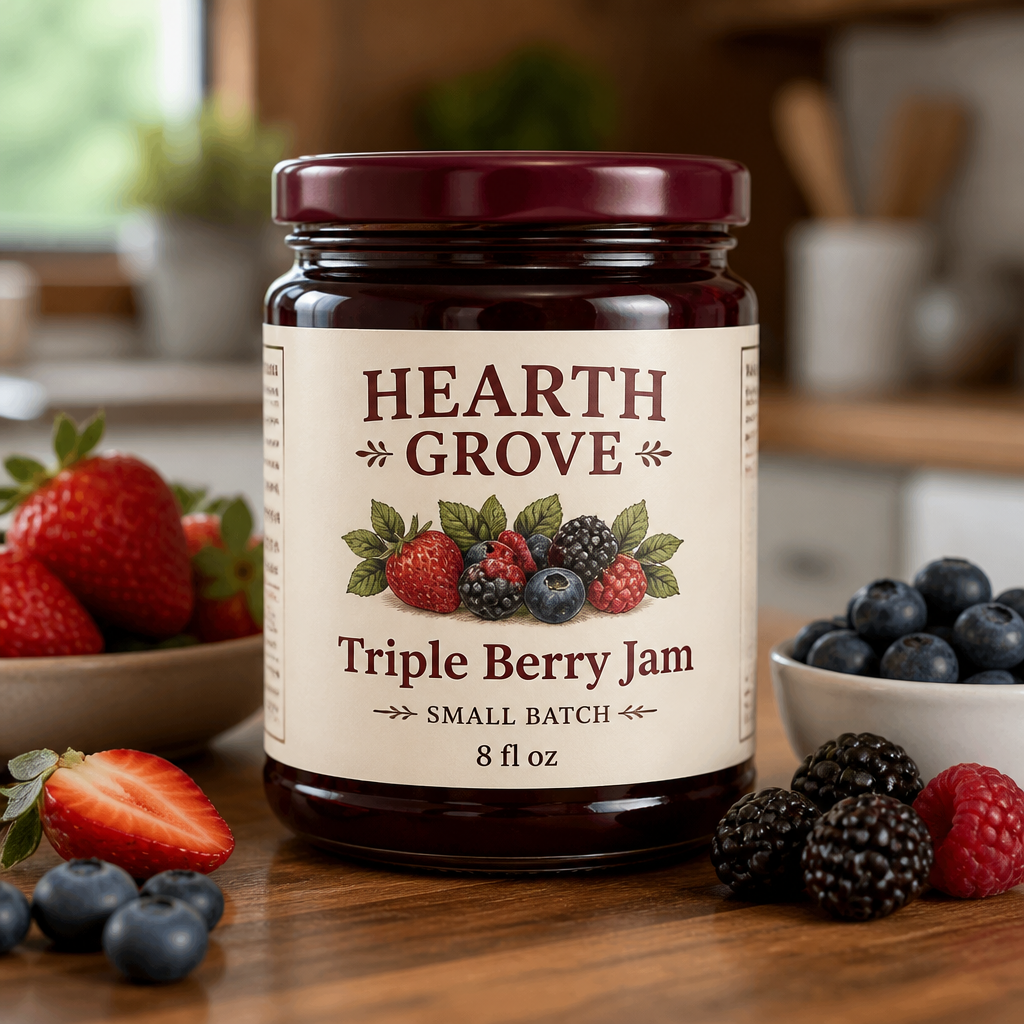 Large Jar + Label Combo — custom printed