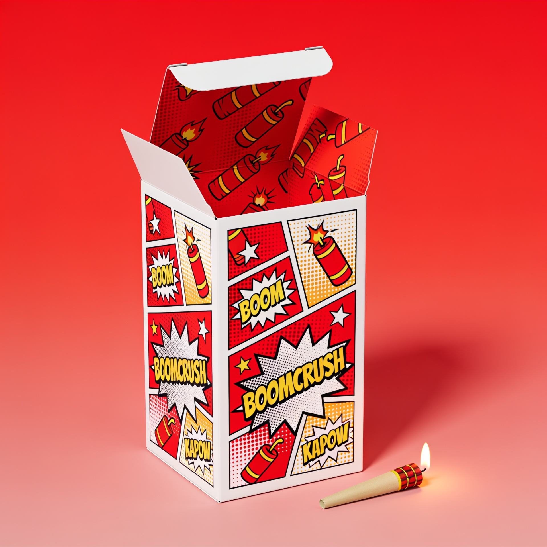 Thumb-Cut Tall Tuck End Box — custom printed