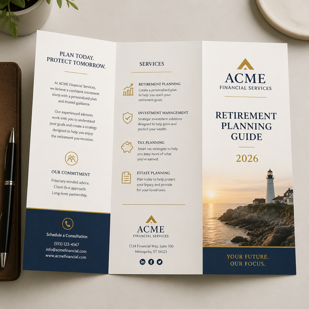 Brochures — custom printed