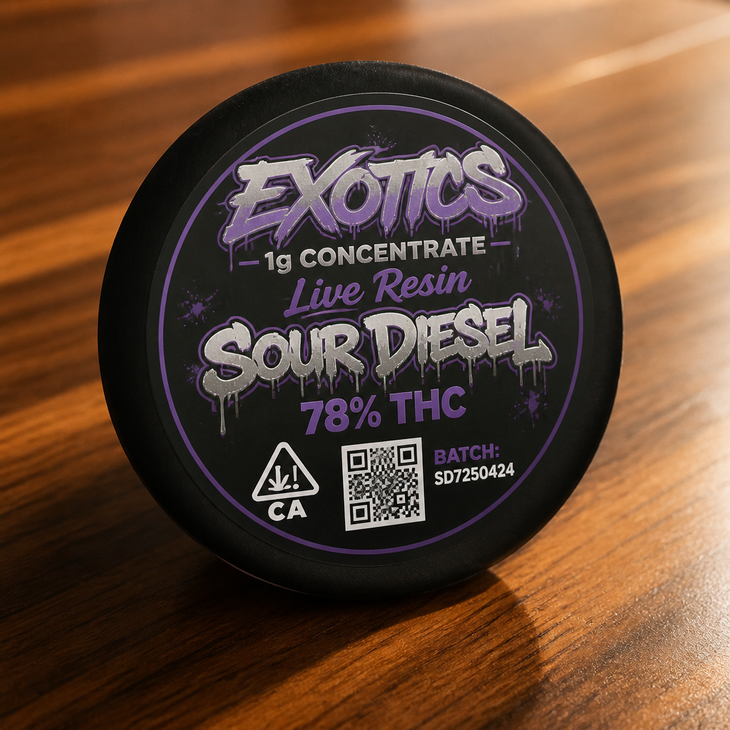 5 inch Laser Round Bag + Label Combo — custom printed