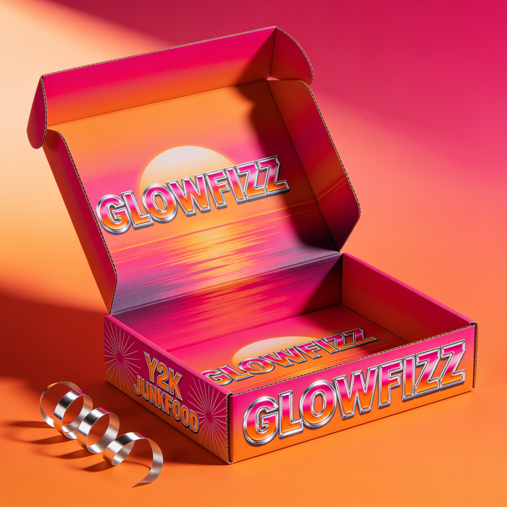 Rollover hinged lid mailer box — custom printed