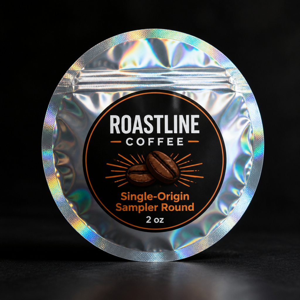 5 inch Laser Round Bag + Label Combo — view 5