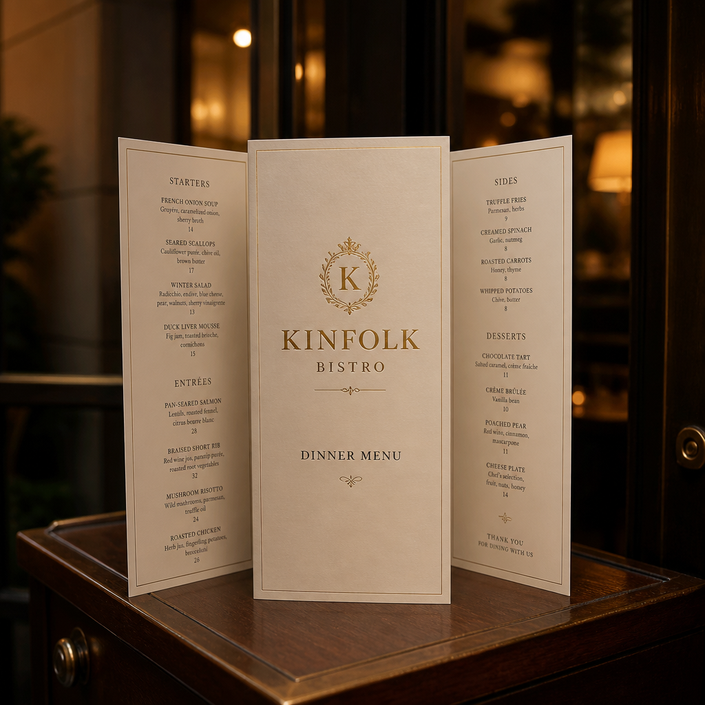 Menus — view 3