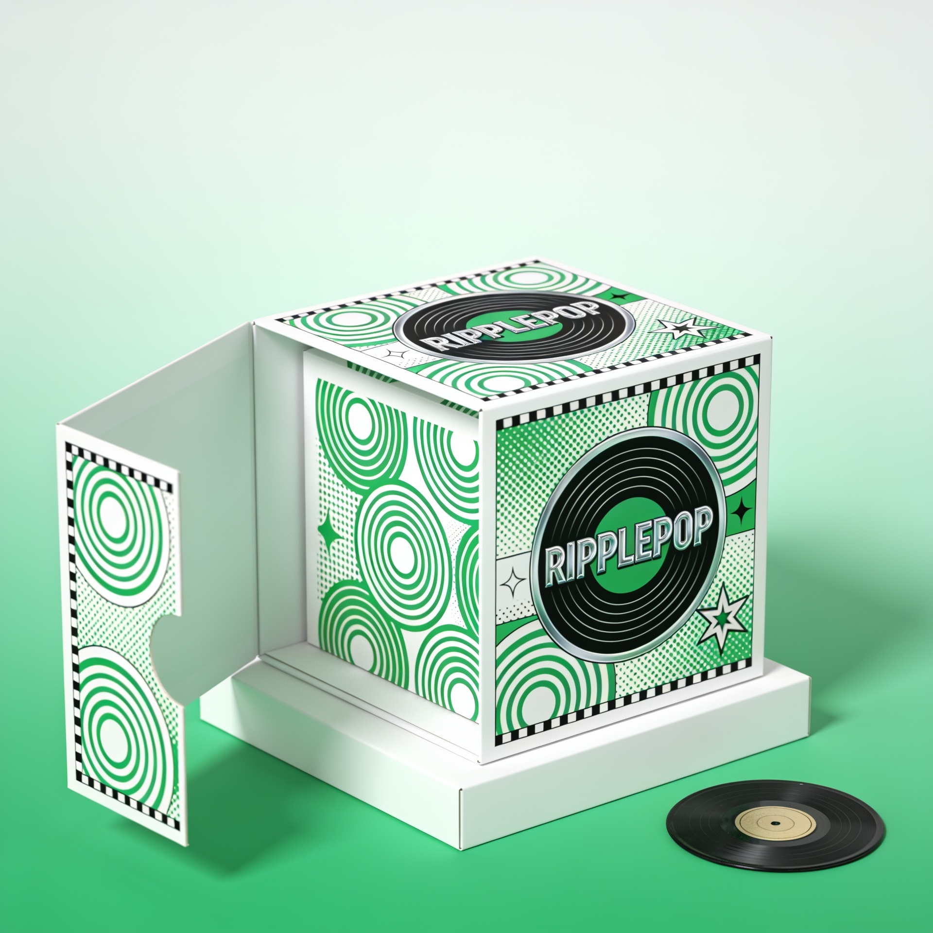 Rotating side opening paper box — custom printed