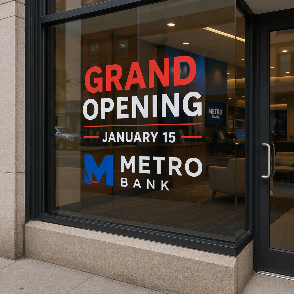 Window Decals — custom printed