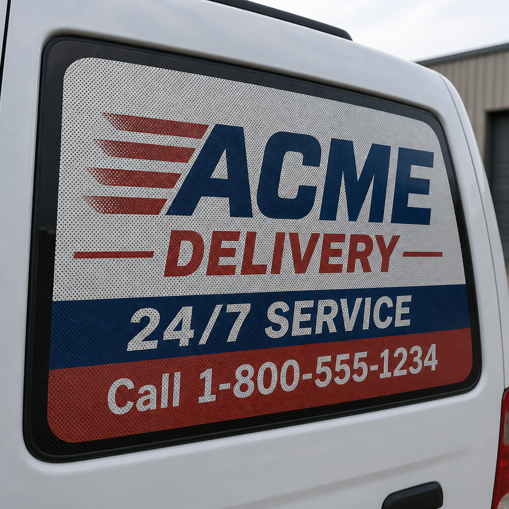 Perforated Window Vinyl — view 2