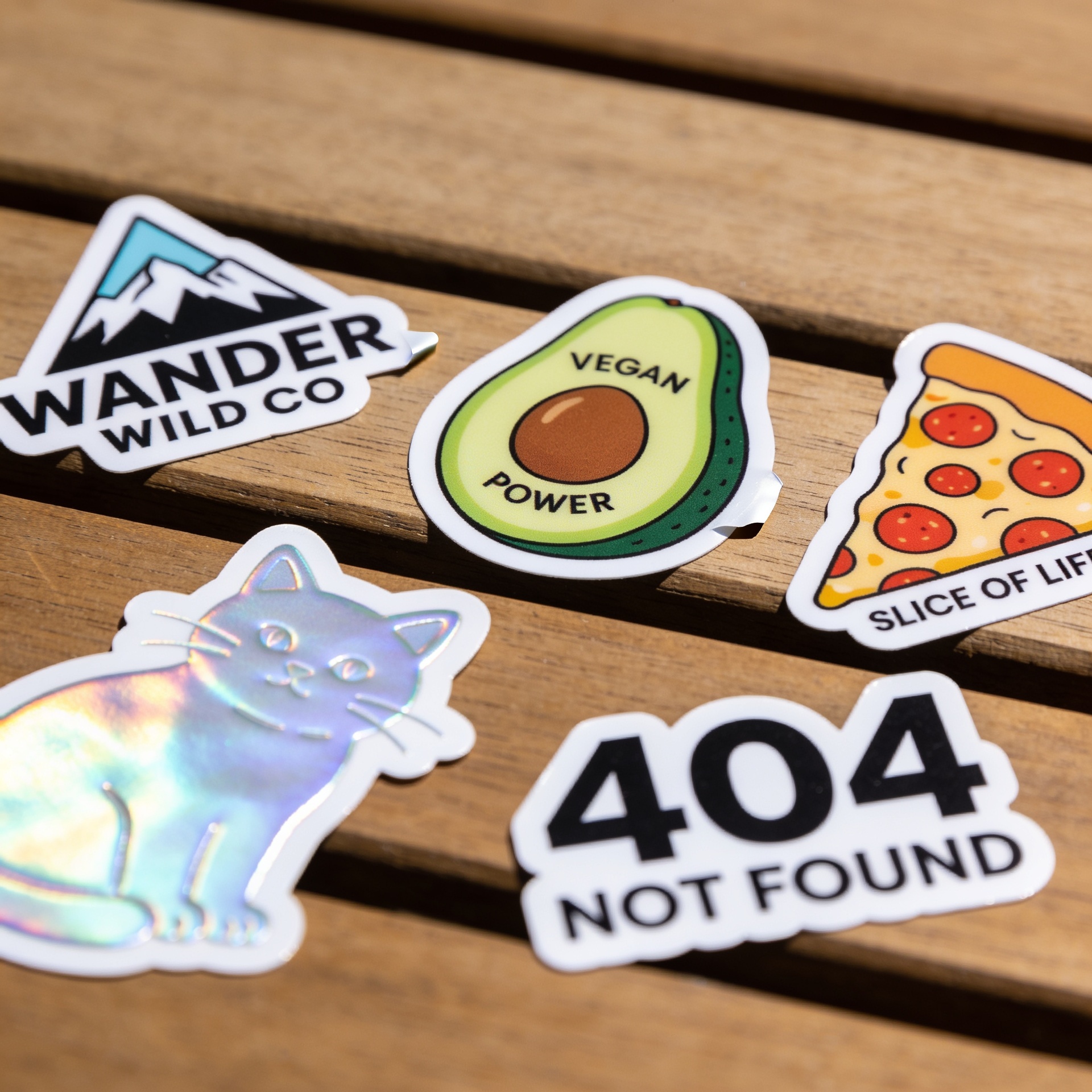 Die Cut / Kiss Cut Stickers — custom printed