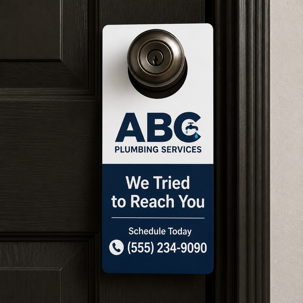 Door Hangers — custom printed