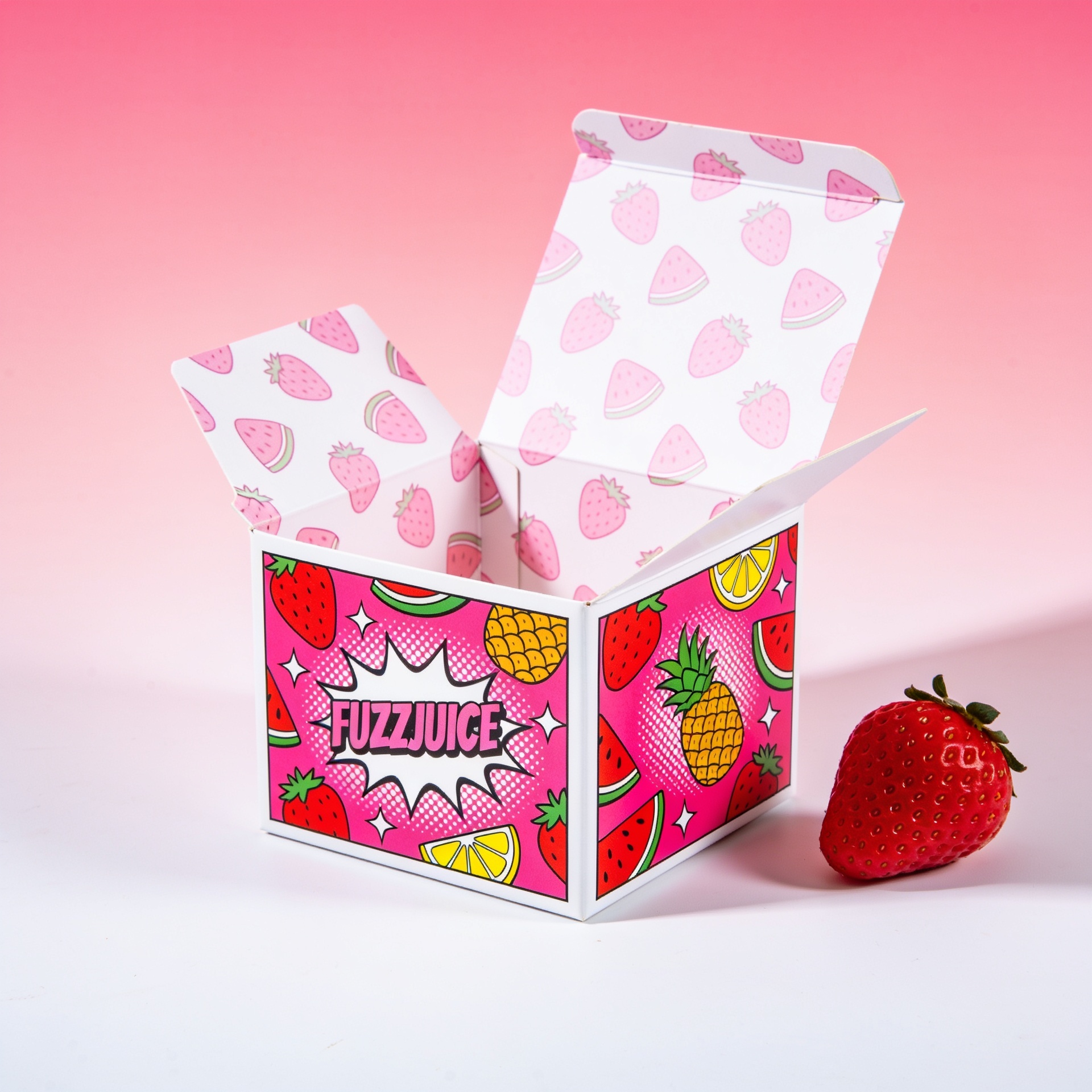 Flip-Top Hinged Lid Box — custom printed