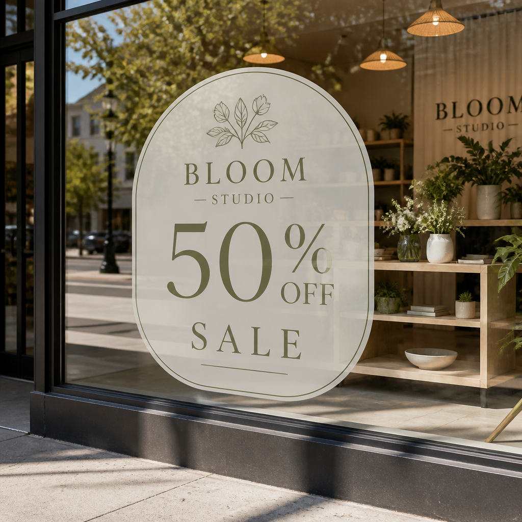 Window Clings — custom printed