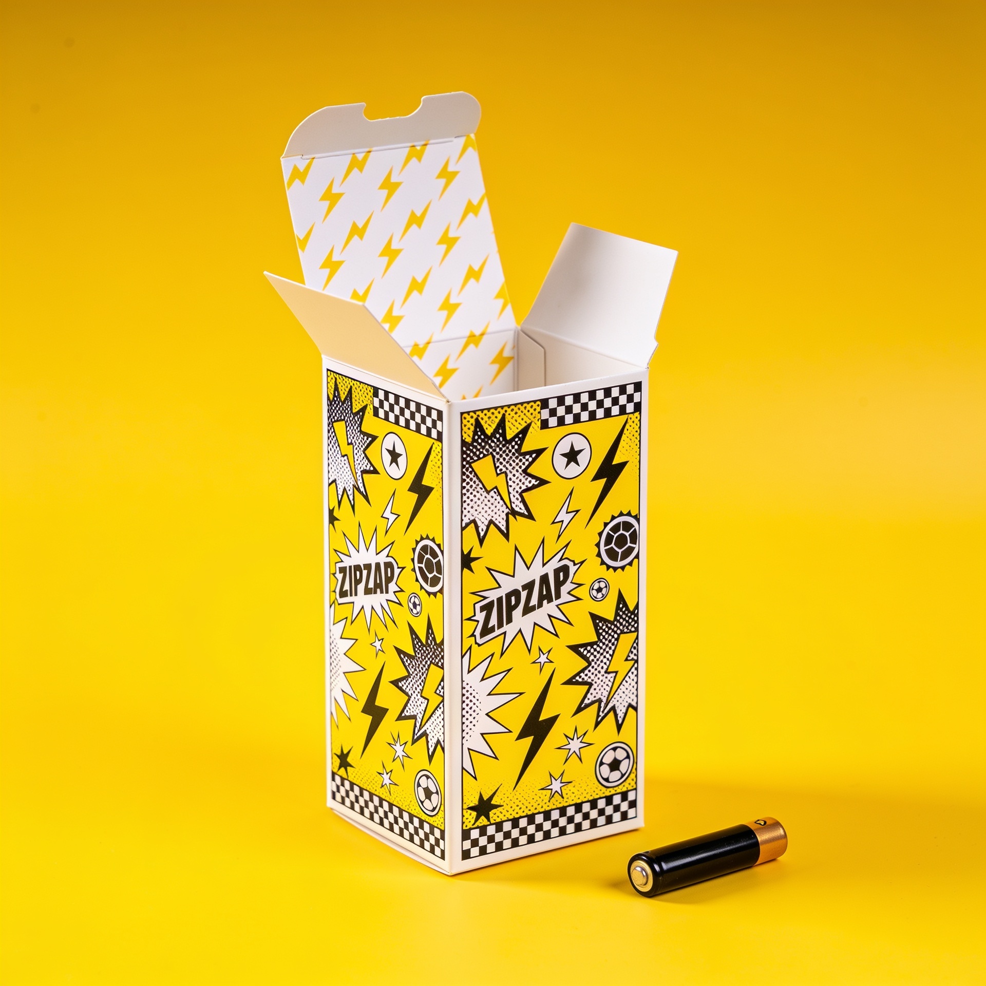 Thumb-Cut Tall Tuck End Box — custom printed