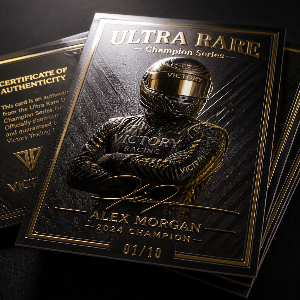 Premium Trading Cards (Scodix) — custom printed