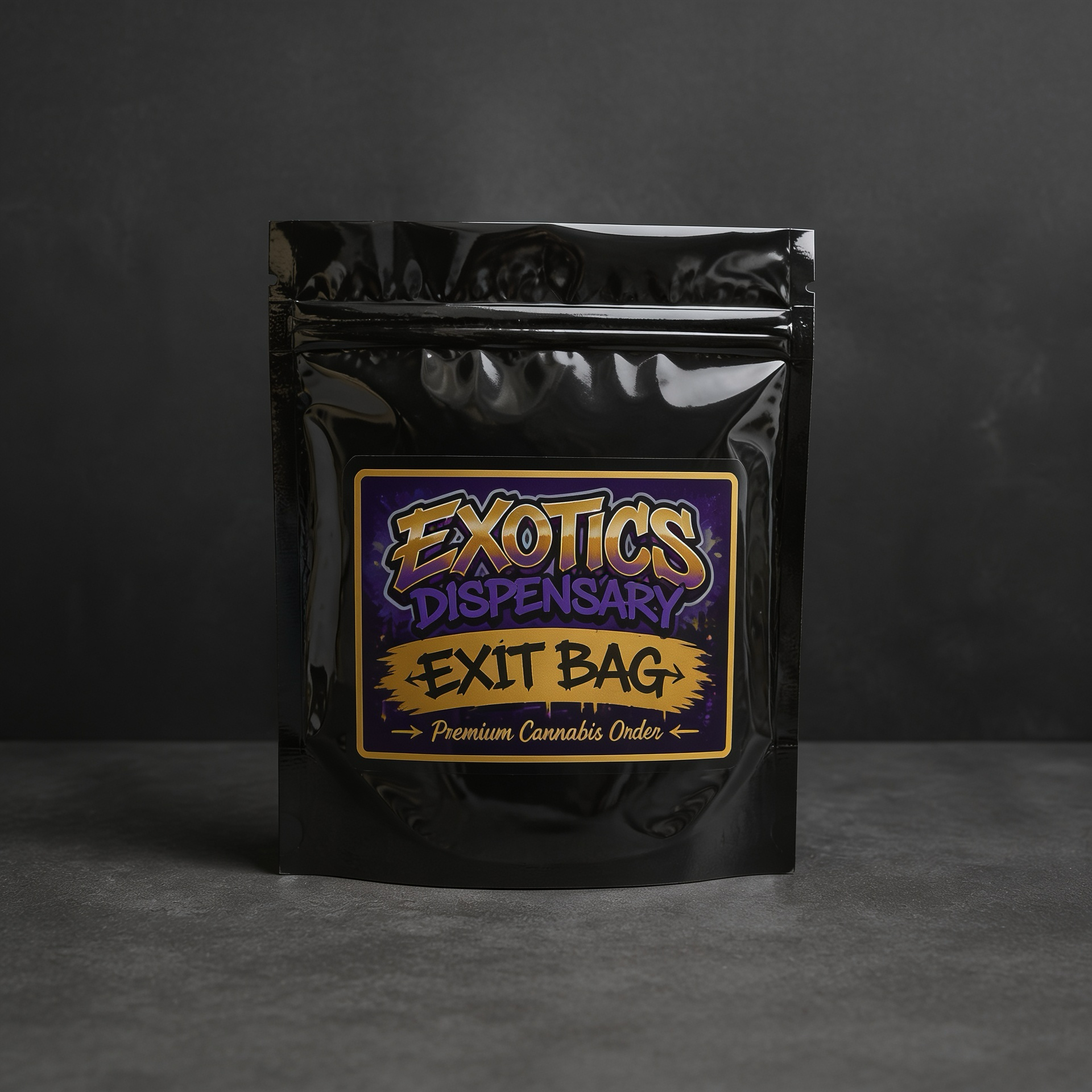 12x9 Exit Bag + Label Combo — custom printed