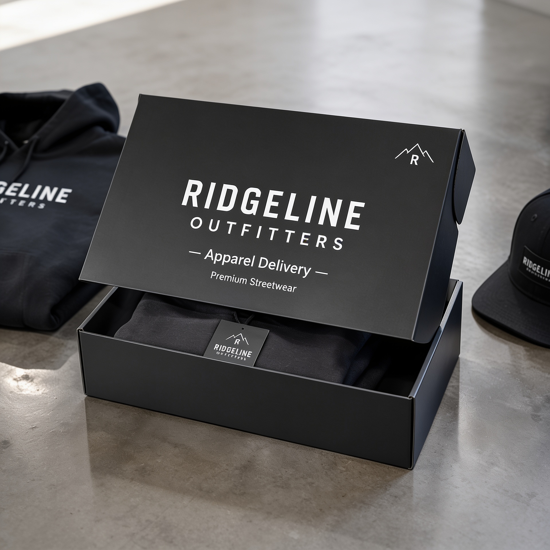Rollover hinged lid mailer box — custom printed
