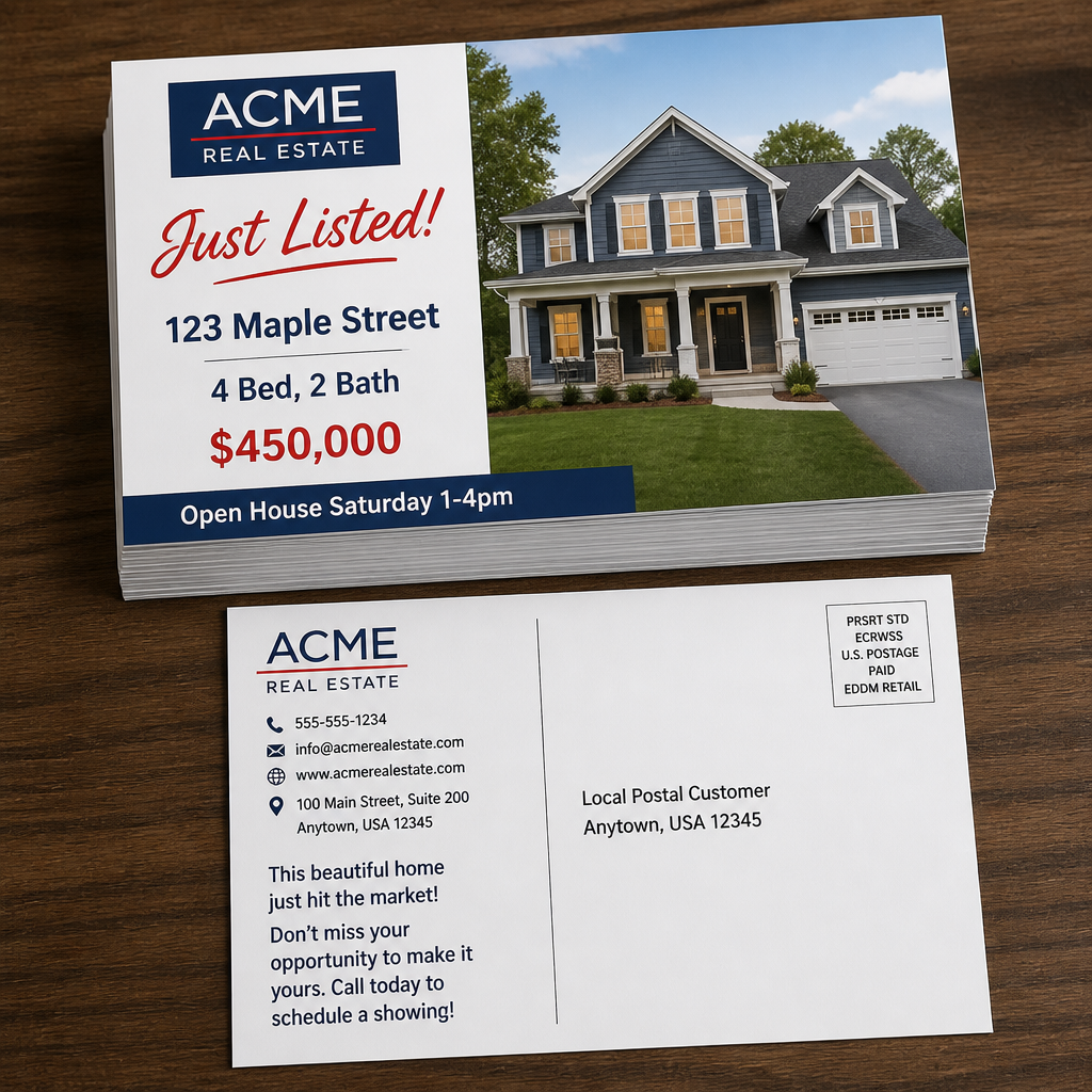Postcards — custom printed