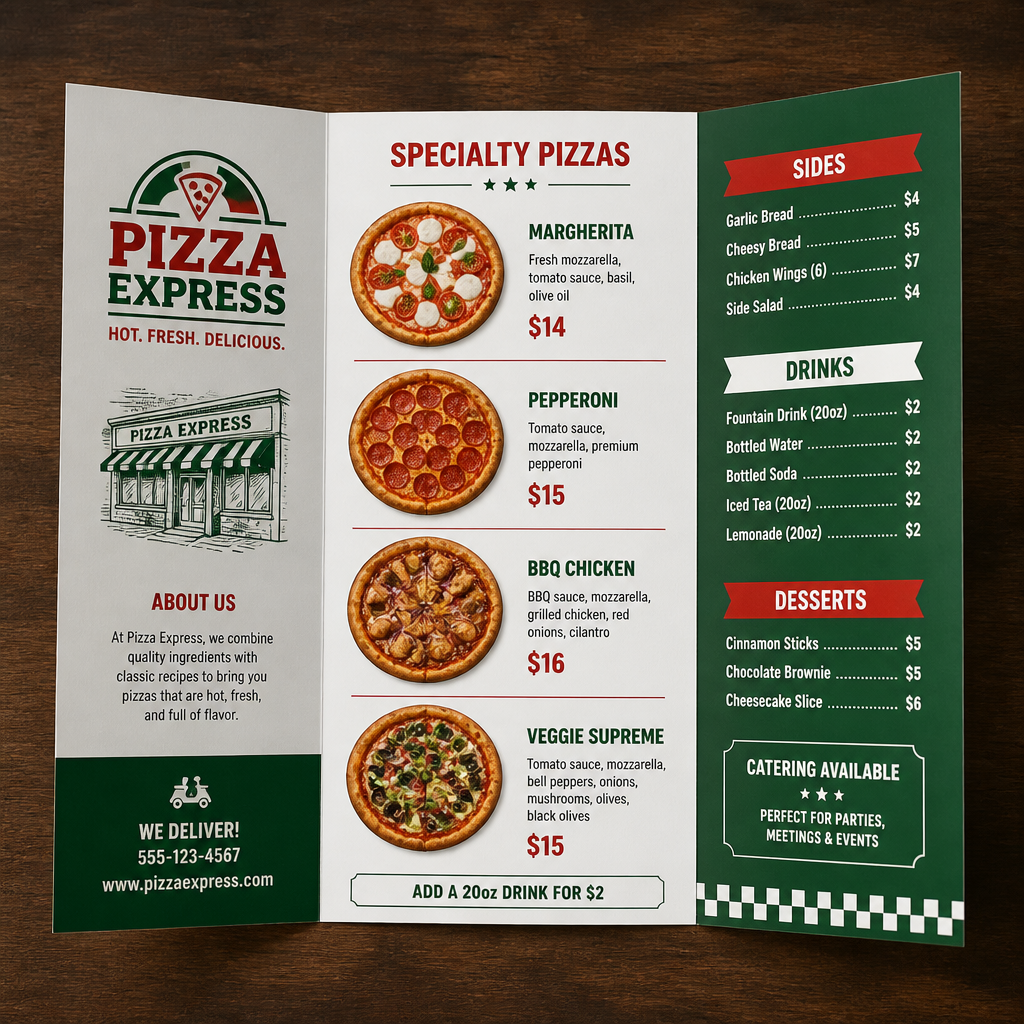 Menu — view 3