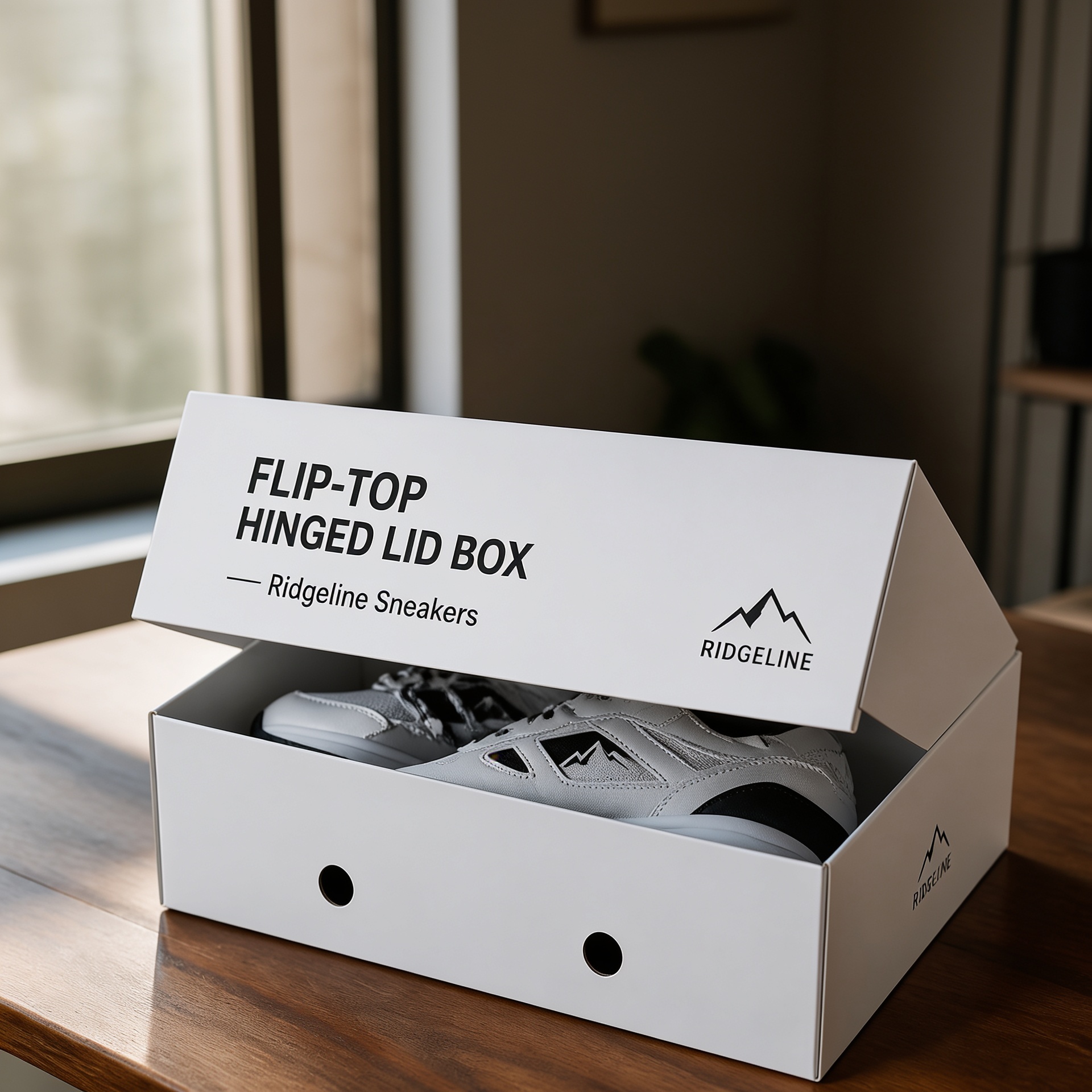 Flip-Top Hinged Lid Box — custom printed