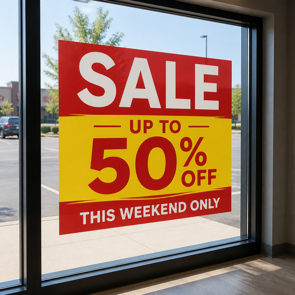 Window Clings — custom printed