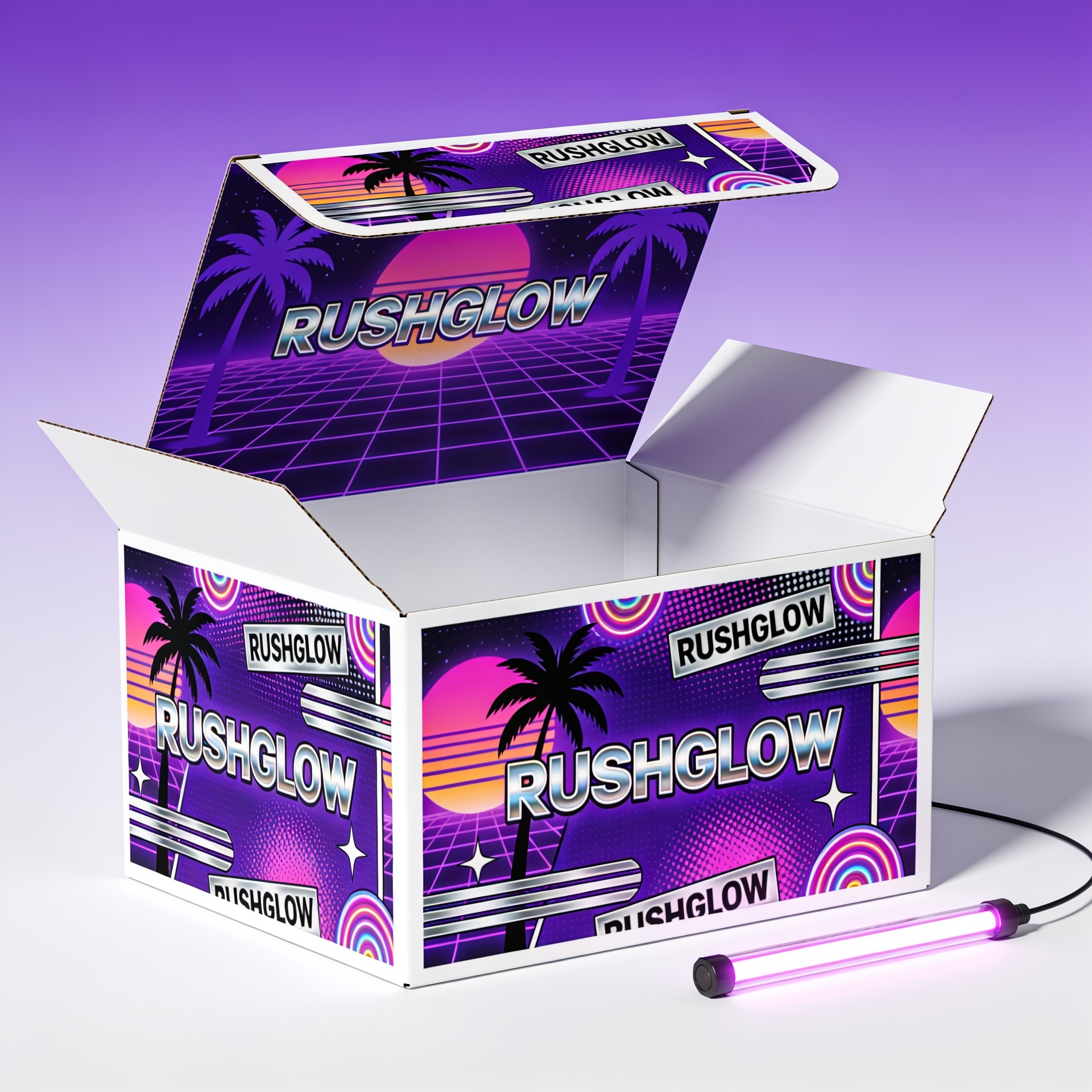 Tuck end mailer box packaging — custom printed