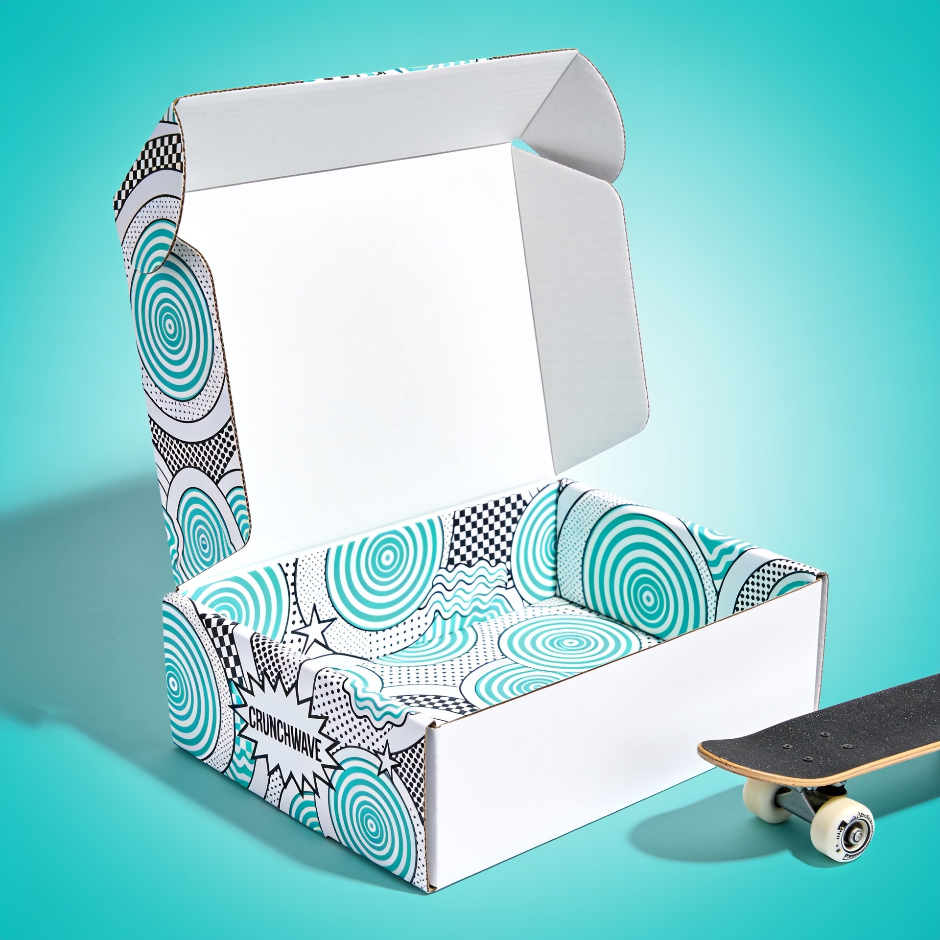 Reverse lock boxes roof tuck end box variations — custom printed