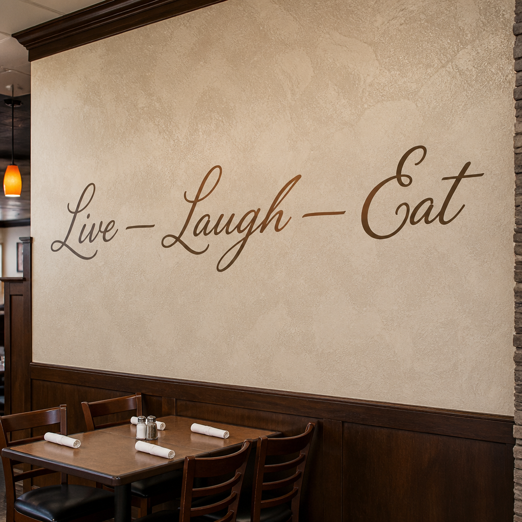 Textured Wall Vinyl — custom printed